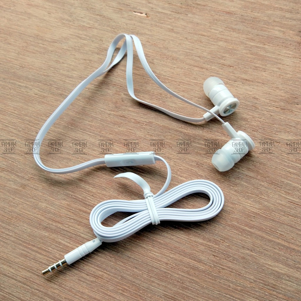 Headset Earphone Handsfree Vivo Putih Original China Y15 Y21 Y28 Y31 Y35 Y51 Y55 Y53 Y67 V5 V5S Plus