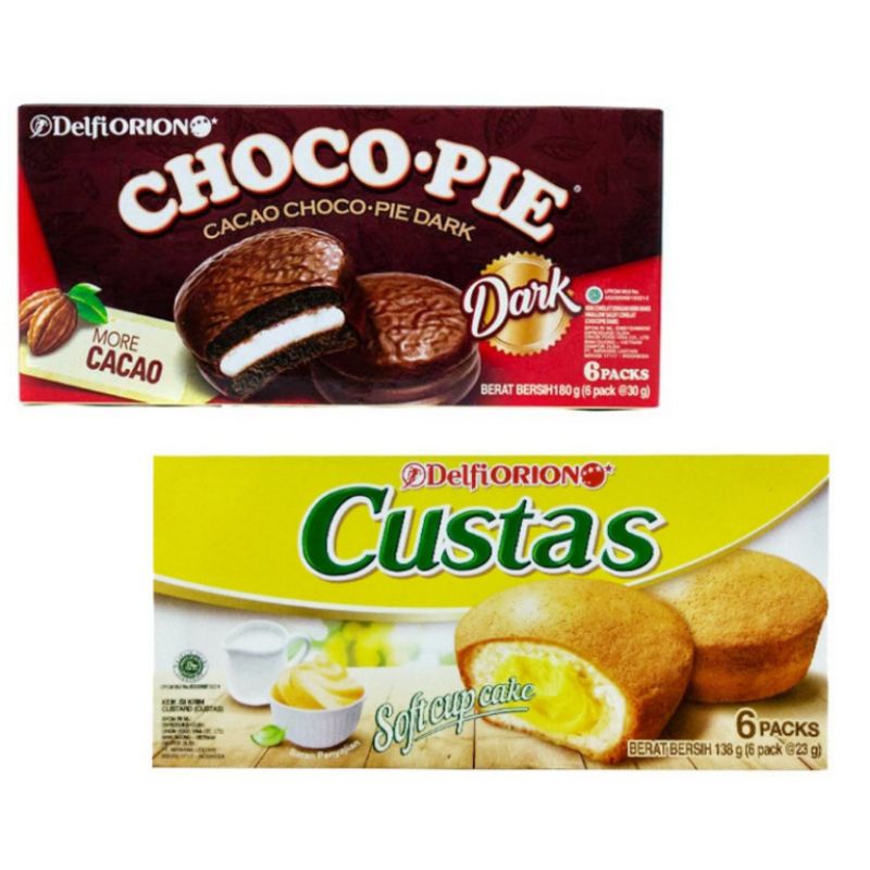 

Delfiorion Delfi Orion custas Chocopie Dark Biskuit sandwich marshmallow