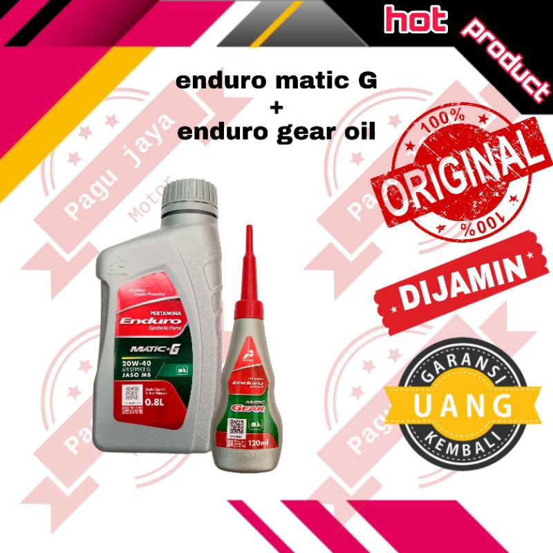 Oli matic enduro matic g untuk segala motor matic 0.8Liter ORIGINAL