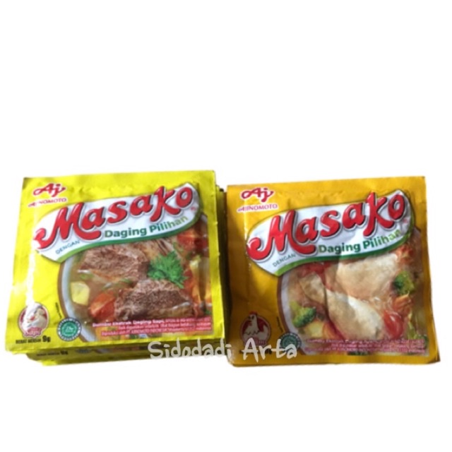 

Masako Penyedap Rasa Bumbu Ekstrak - 1.Renteng ( 12 x 9gr)