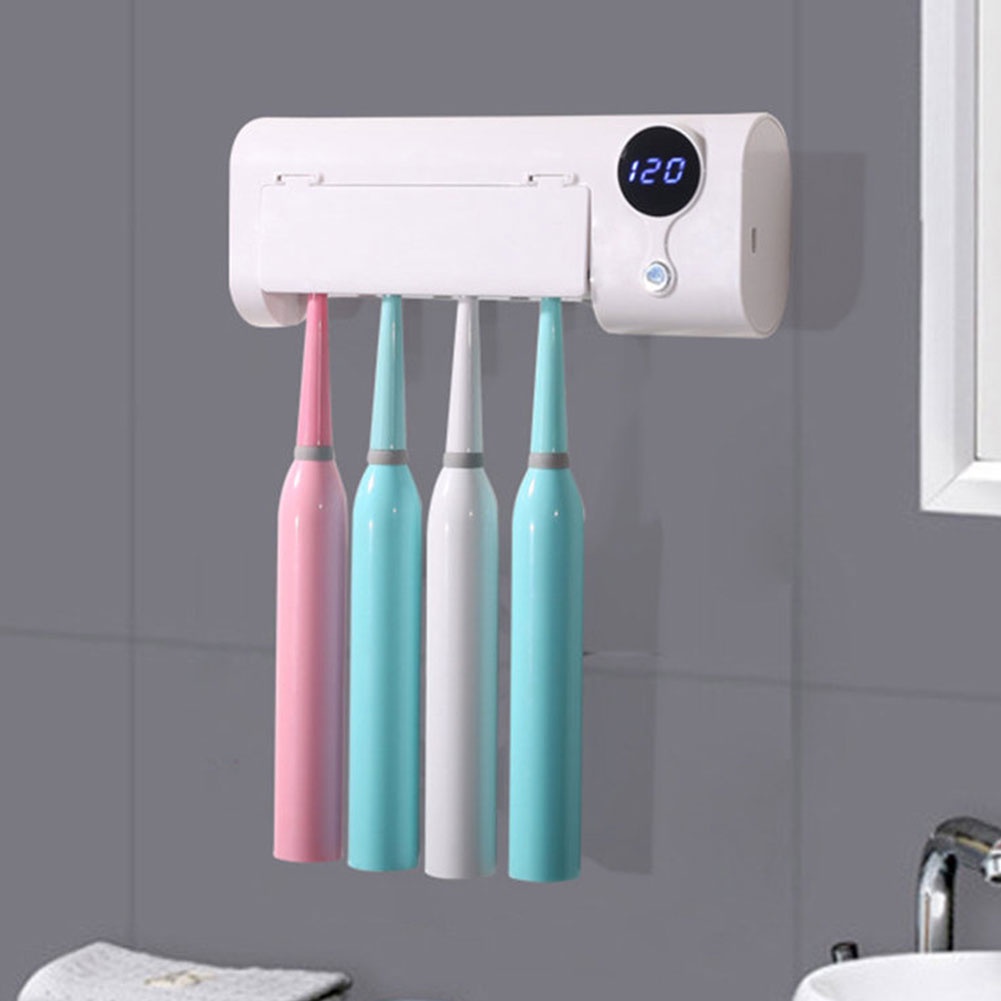 Rak Sikat Gigi UV Penghilang Bakteri Toothbrush Holder Sterilizer