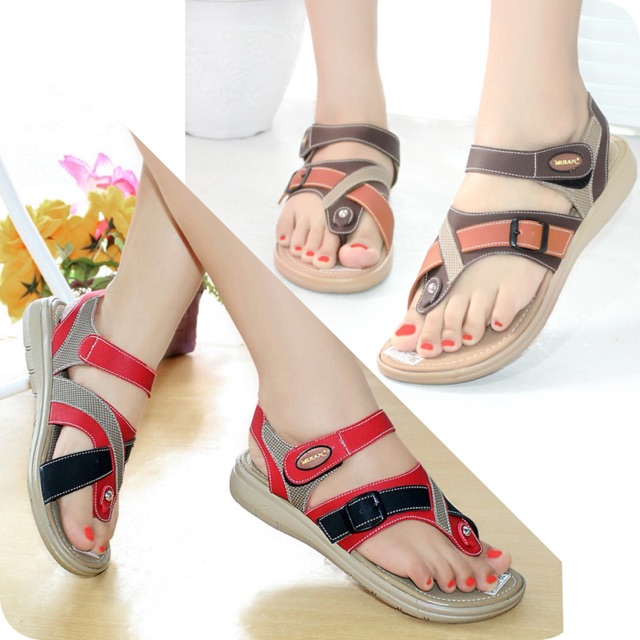  Sepatu  Sandal  Jepit Sendal Wanita  Teplek Mulan 1682 