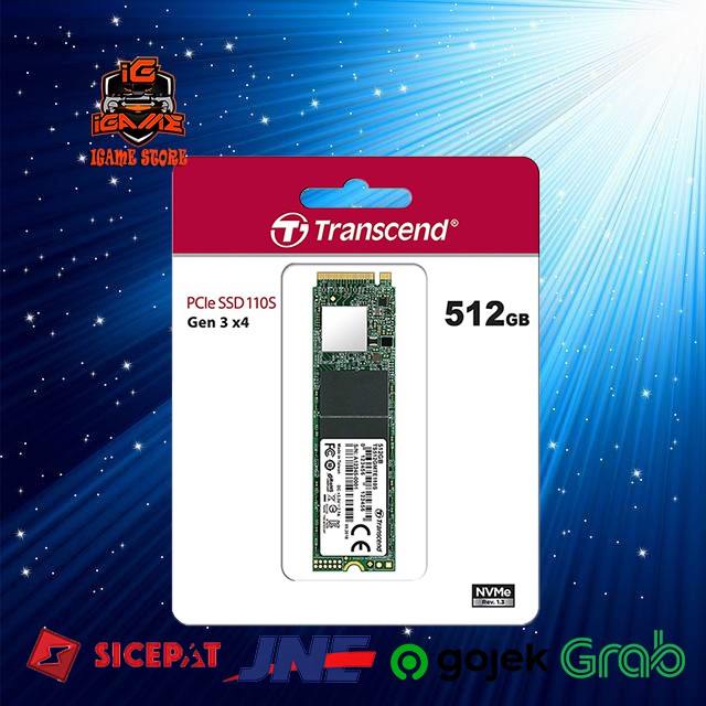 Transcend SSD 512GB M2 NVME TS512GMTE110S MANTULLL GAN