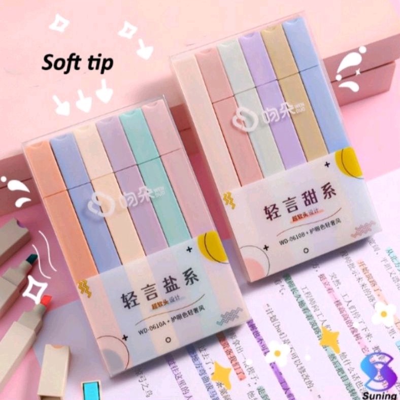 

PENA STABILO SISWA 6PCS/SET STABILO/HIGHLIGHTER PASTEL 6 COLORS