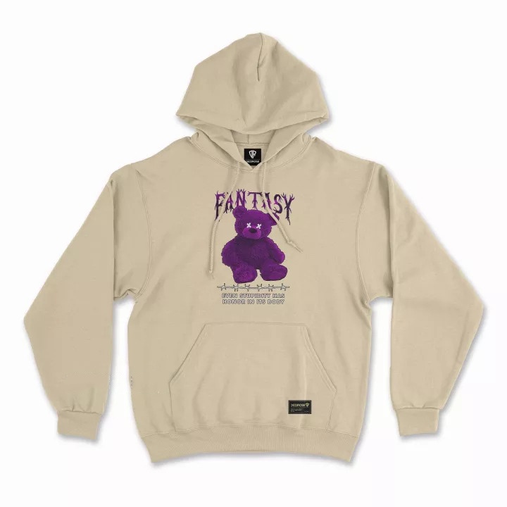 Jaket Sweater Hoodie Motif Bear Fantasy Pria & Wanita Premium Quality Bahan Fleece Tebal Terbaru / J