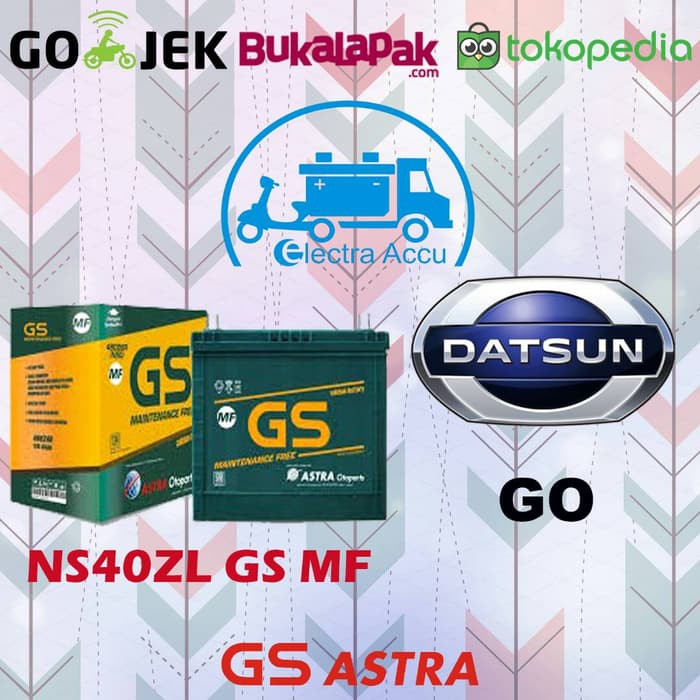 "Aki Mobil Datsun GO GS astra NS40ZL Aki Kering"