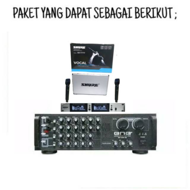 Paket Karaoke Ampli BMB DA 1600 SE Dan Speaker BMB CS 750 R Full set BMB