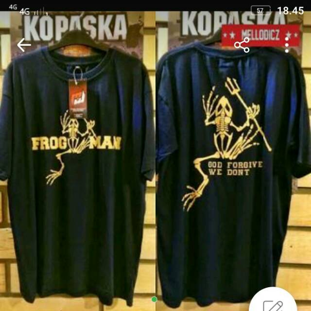 KAOS BAJU T-SHIRT FROGMAN TERLARIS