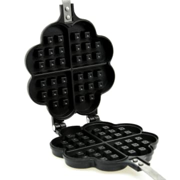 ACE Krischef Wajan Waffle Hati Cxh-800 - Hitam SKU 310804