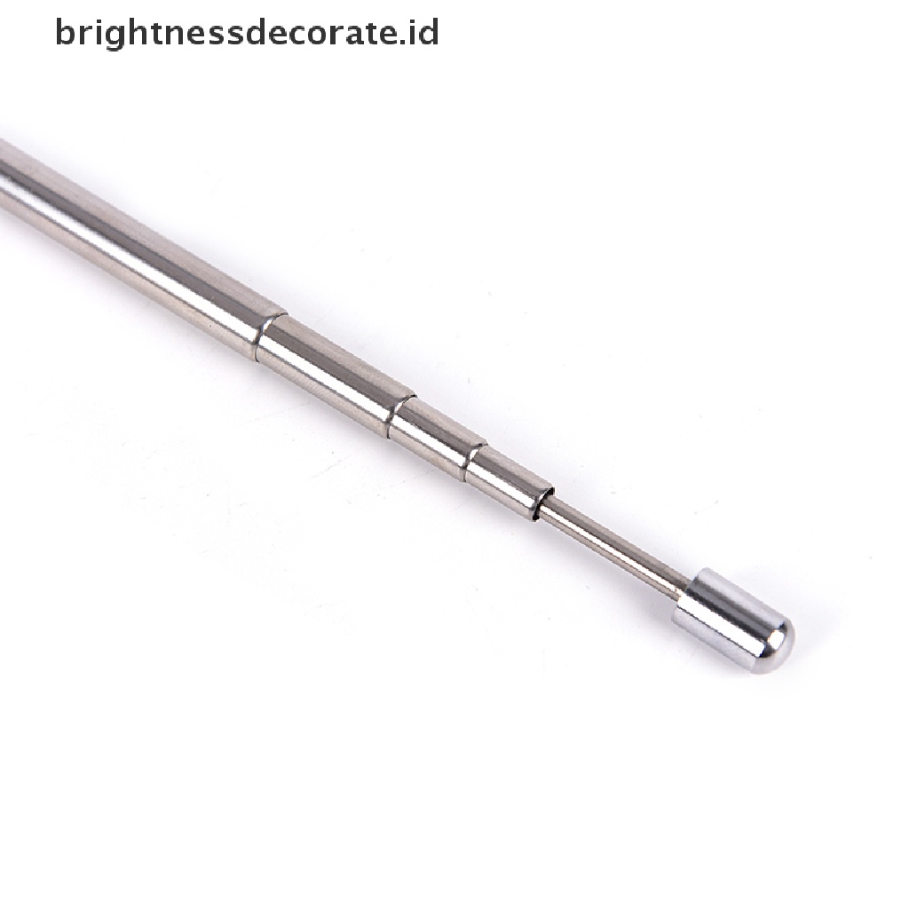 Pen Pointer Papan Tulis Hitam Retractable Warna Silver Untuk Guru