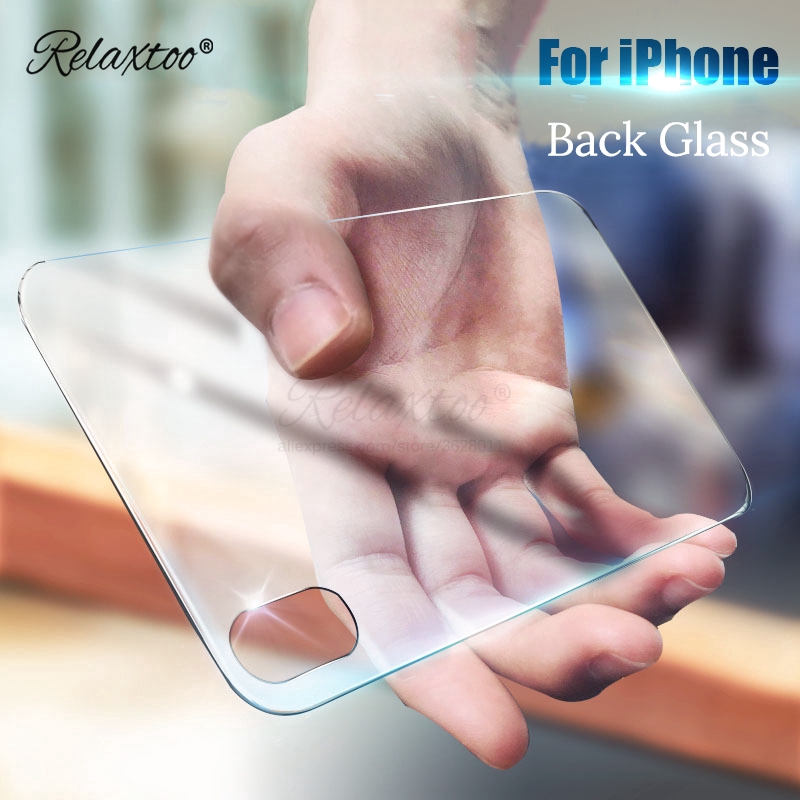 2Pcs for iPhone 5 6 7 8 Plus X XS XR XsMax 11 Pro Max Back Cover Tempered Glass