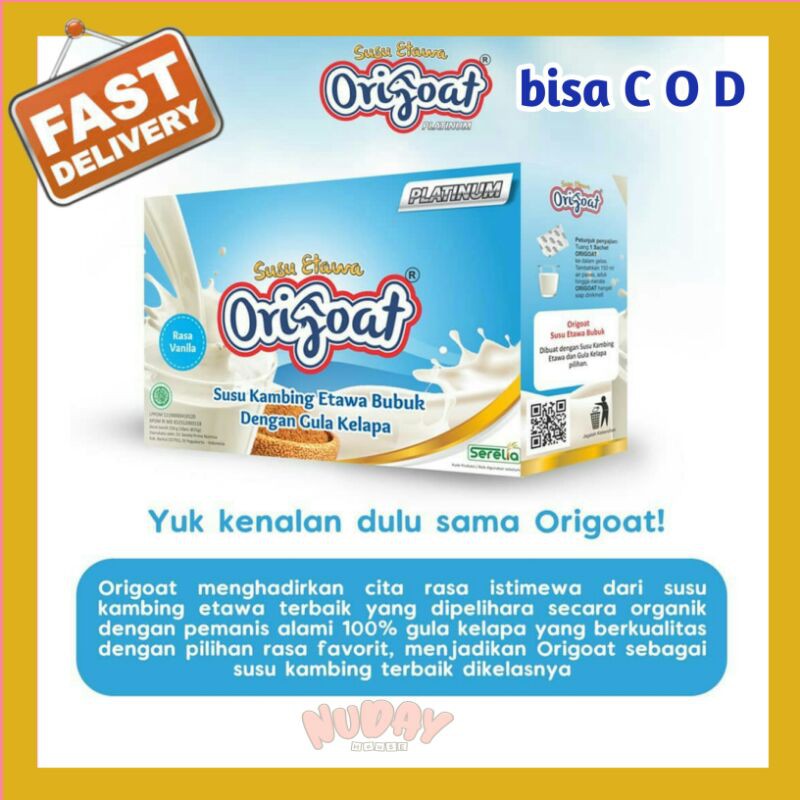 

ORIGOAT SUSU KAMBING ETAWA BUBUK PLATINUM