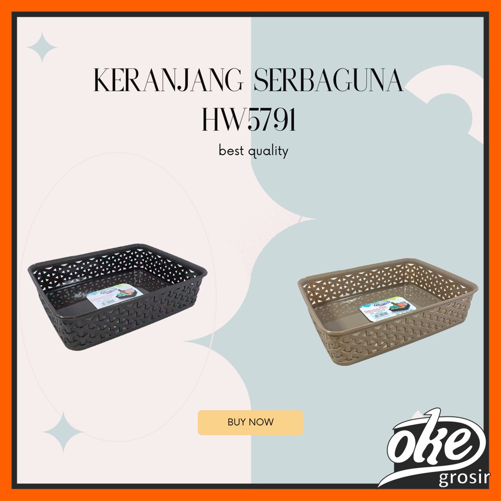 OKEGROSIR - Keranjang Aksesoris Stationary Serbaguna - Keranjang Tempat Kosmetik Castalla M Hw 5791