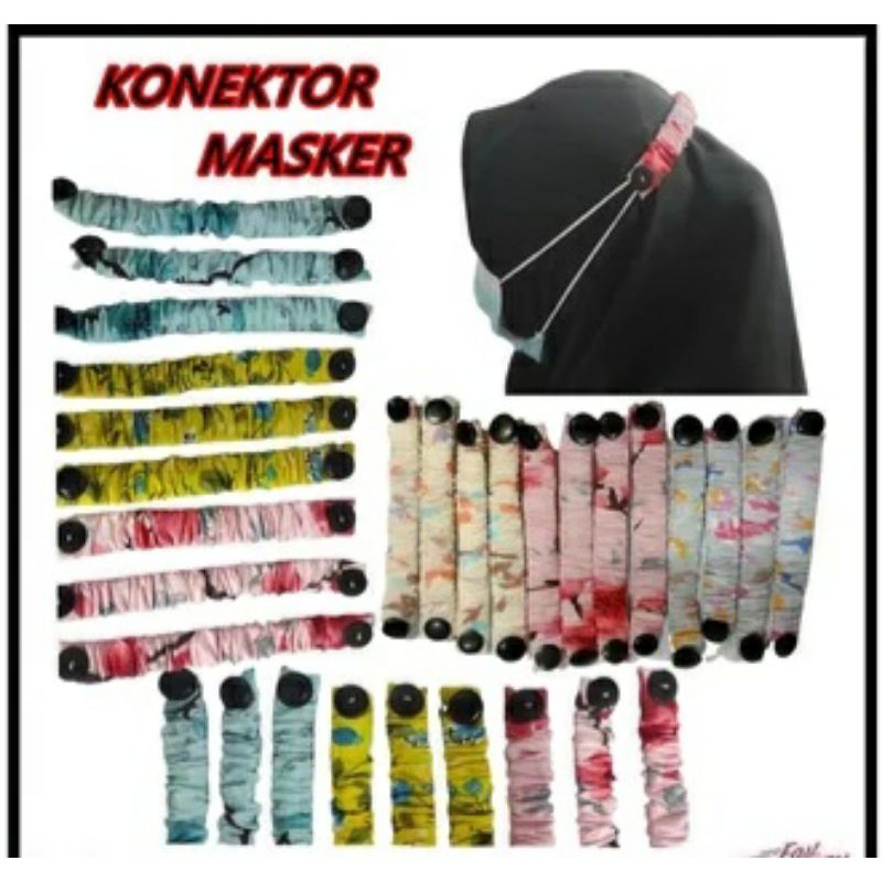 KONEKTOR HIJAB /TALI MASKER KANCING/MURAH MERIAH