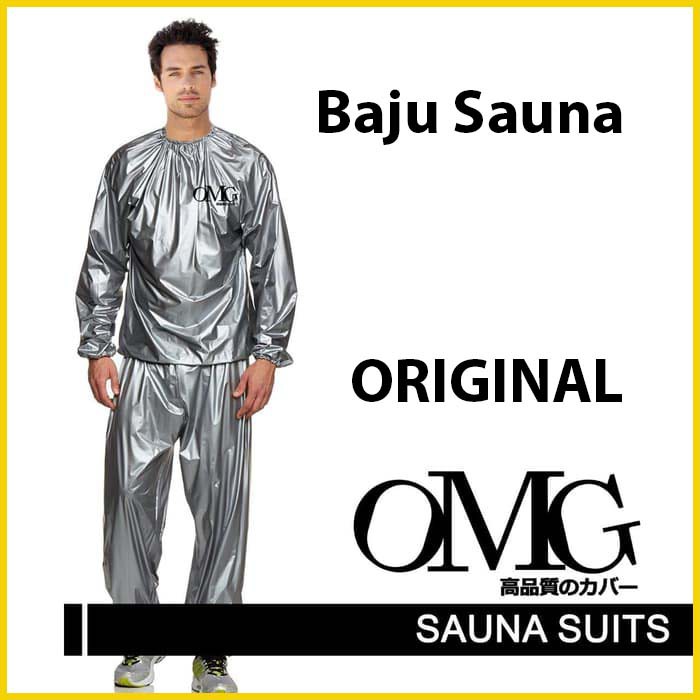 Baju Sauna Suit OMG Jaket Celana Olah Raga Pria Wanita Best Quality ORIGINAL bermerk OMG Olahraga