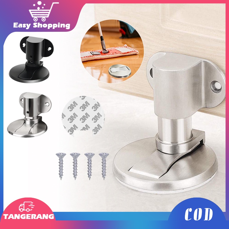 Stainless Penahan Pintu Adjustable Door Stopper Magnetic Penahan Pintu Rumah Stainless Stopper Pintu Magnet