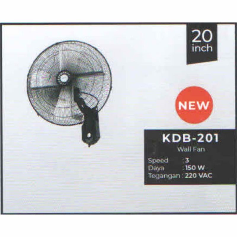 MIYAKO Kipas Angin Wall Fan 18&quot; / Industrial Wall Fan KDB 201 - Garansi Resmi 1 Tahun