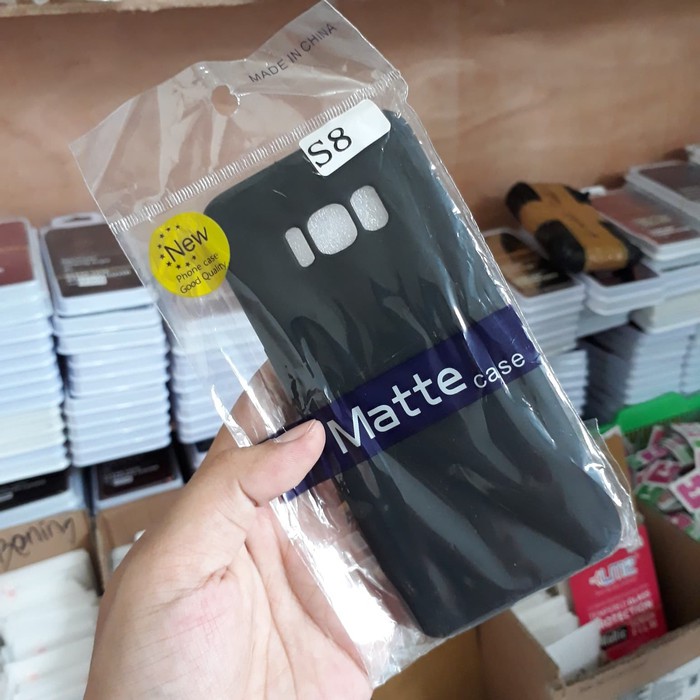 Promo Silicon Black Matte Softcase Hitam Samsung Galaxy S8 Kondom