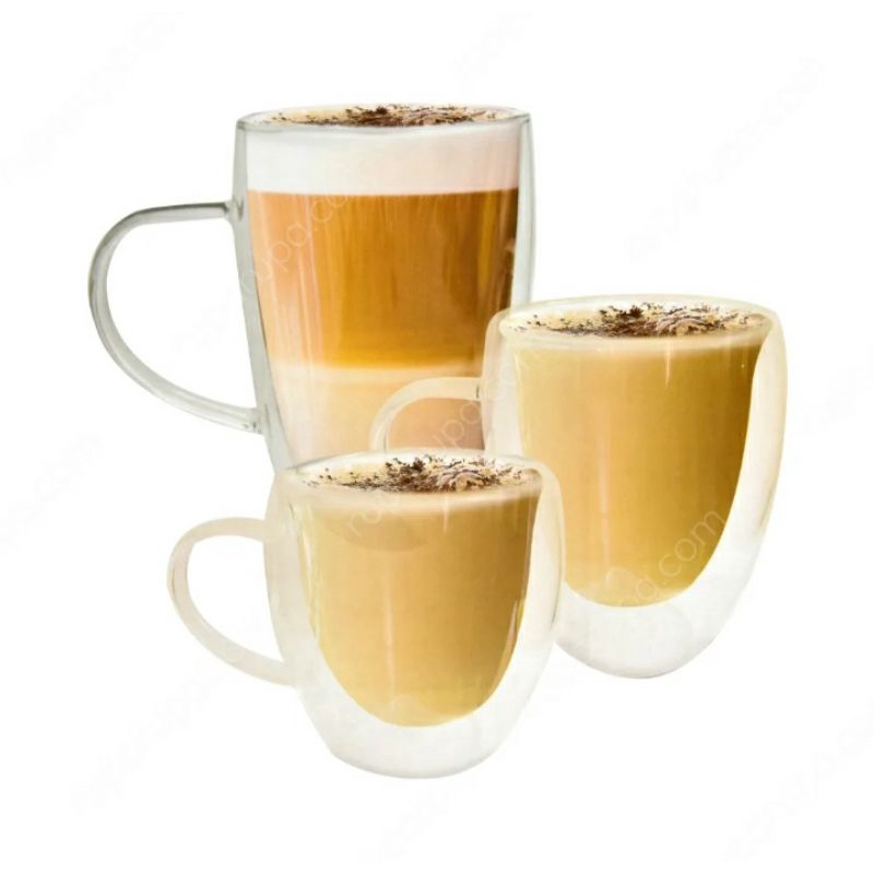 Appetite Set 3 Pcs Andrea Gelas Kaca Double Wall