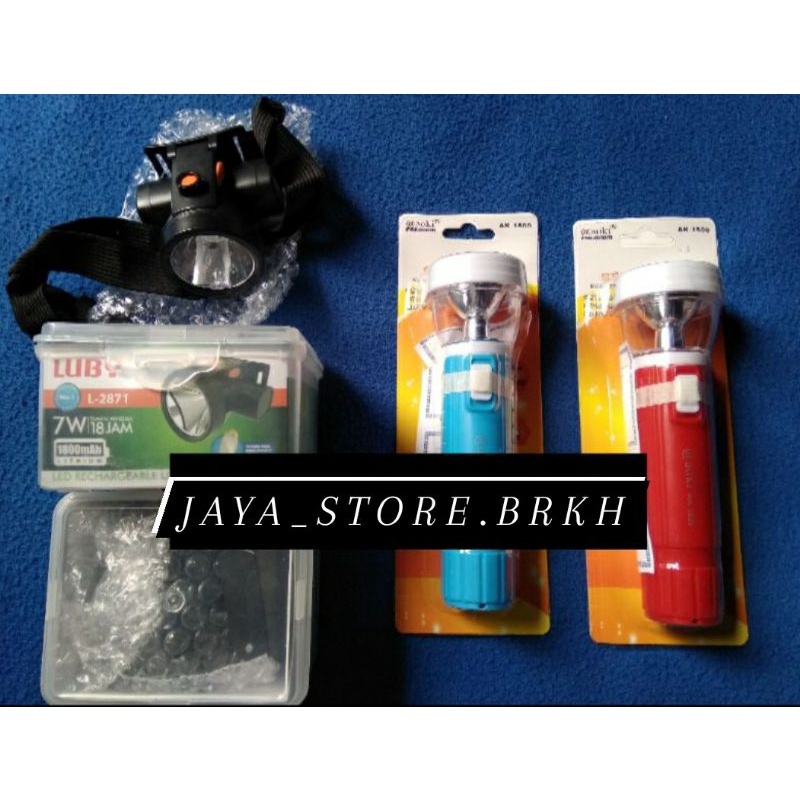 Senter Cas / Lampu Senter / Senter Multifungsi Terang Putih Murah / Lampu Camping Asesoris Listrik E