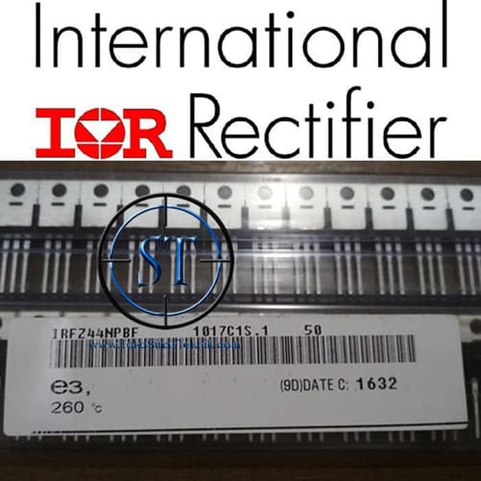 Mosfet IRFZ44N 55V 49A 17.5 IR TO-220 IRFZ 44N Genuine 3 kaki