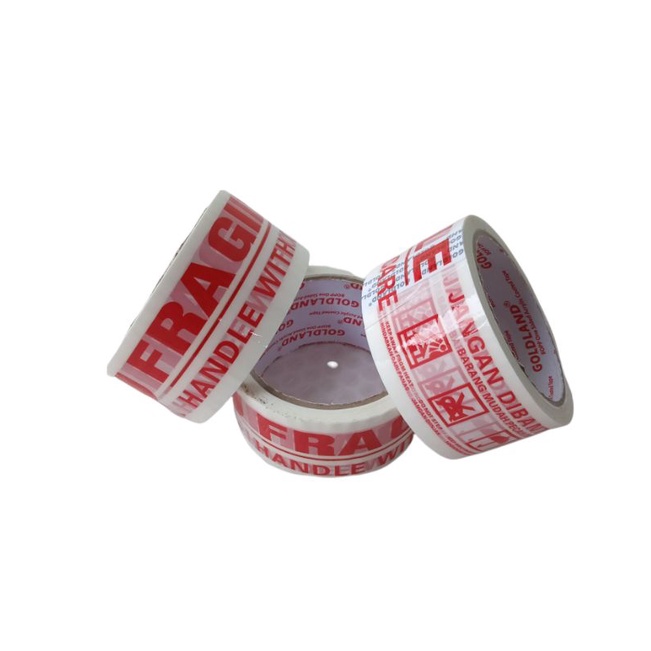 

Lakban Fragile putih 48mm x 50 Meter - Lakban Fregile 2" X 50 Meter - Lakban Jangan di Banting