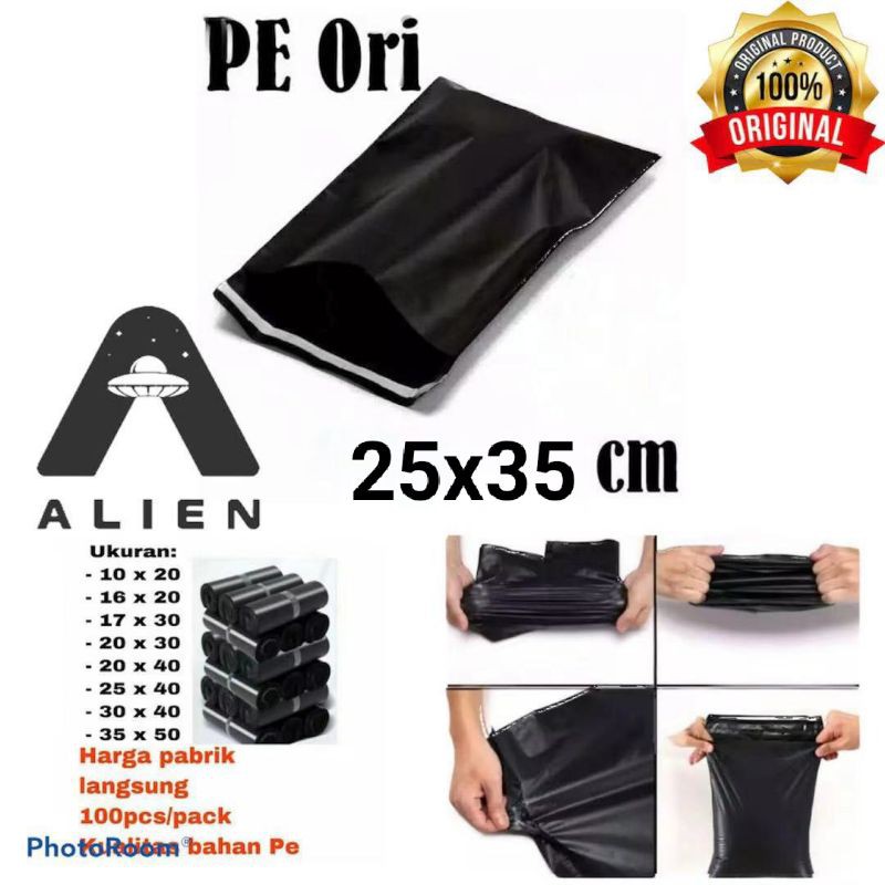 

plastik polymailer PE 25x35 isi (100pcs) Plastik Packing
