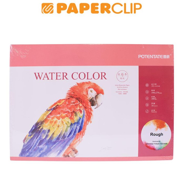 

(BISA COD) KERTAS CAT AIR POTENTATE WATER COLOR ROUGHT 16 SHEET 020786