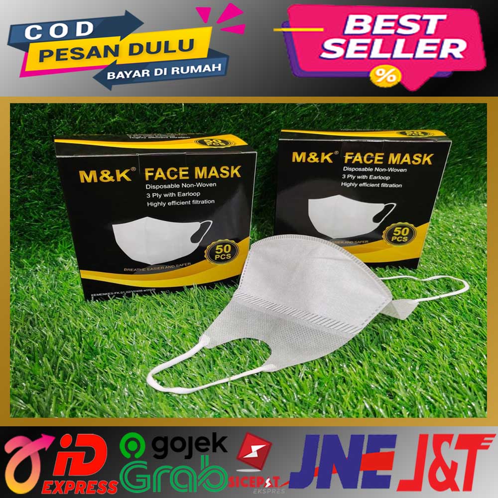 Masker Duckbill 3PLY M&K Premium Face Mask