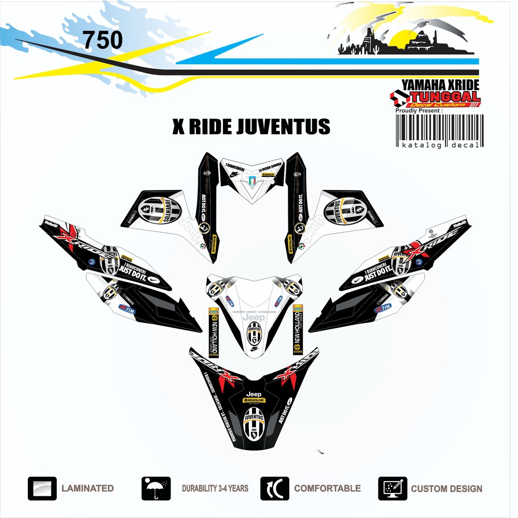 Decal xride juventus full body