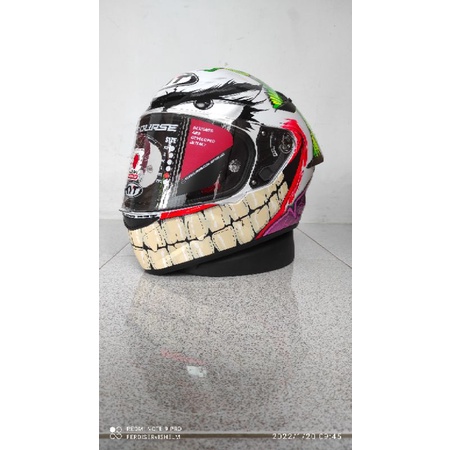 HELM KYT TT COURSE MOTIF JOKER READY SLOT INTERCOM | KYT TTC