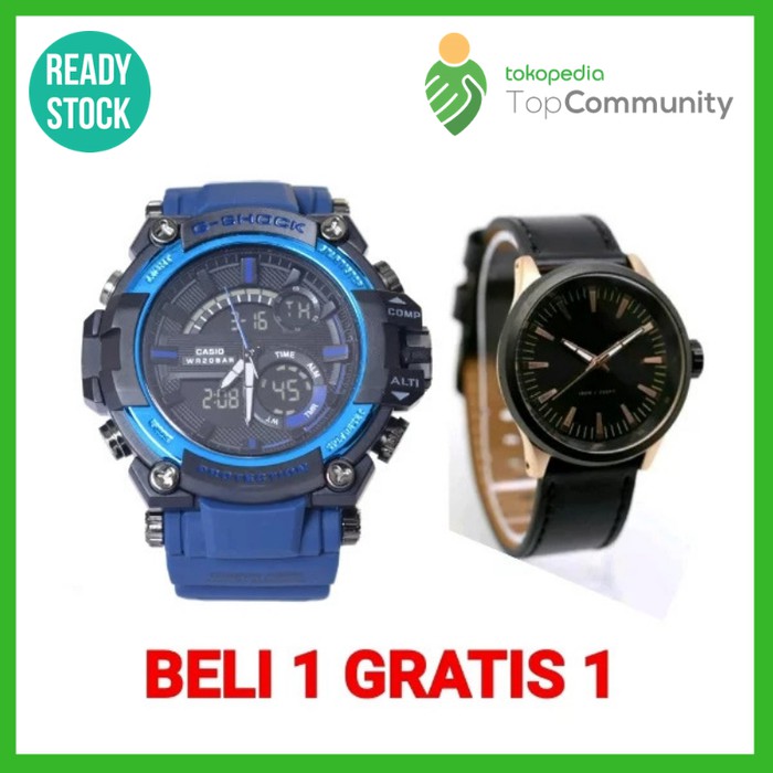 BELI 1 GRATIS 1 - Jam Tangan Pria G-Shock + Jam Tangan Wanita DC