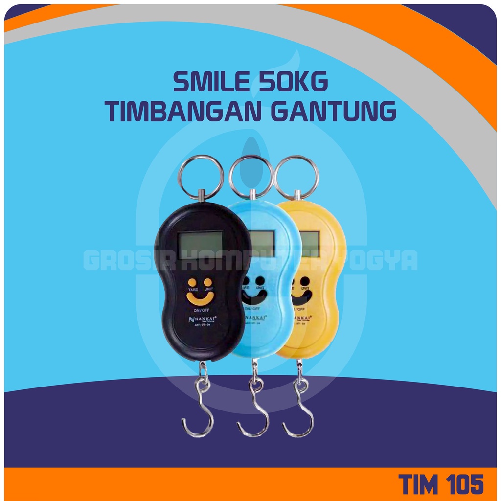 Smile 50 KG Ergonomic Design Portable Timbangan Gantung Digital