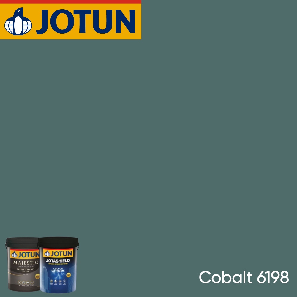 CAT TEMBOK INTERIOR JOTUN MAJESTIC / ESSENCE / JOTAPLAST SERIES - COBALT 6198 (GALON)