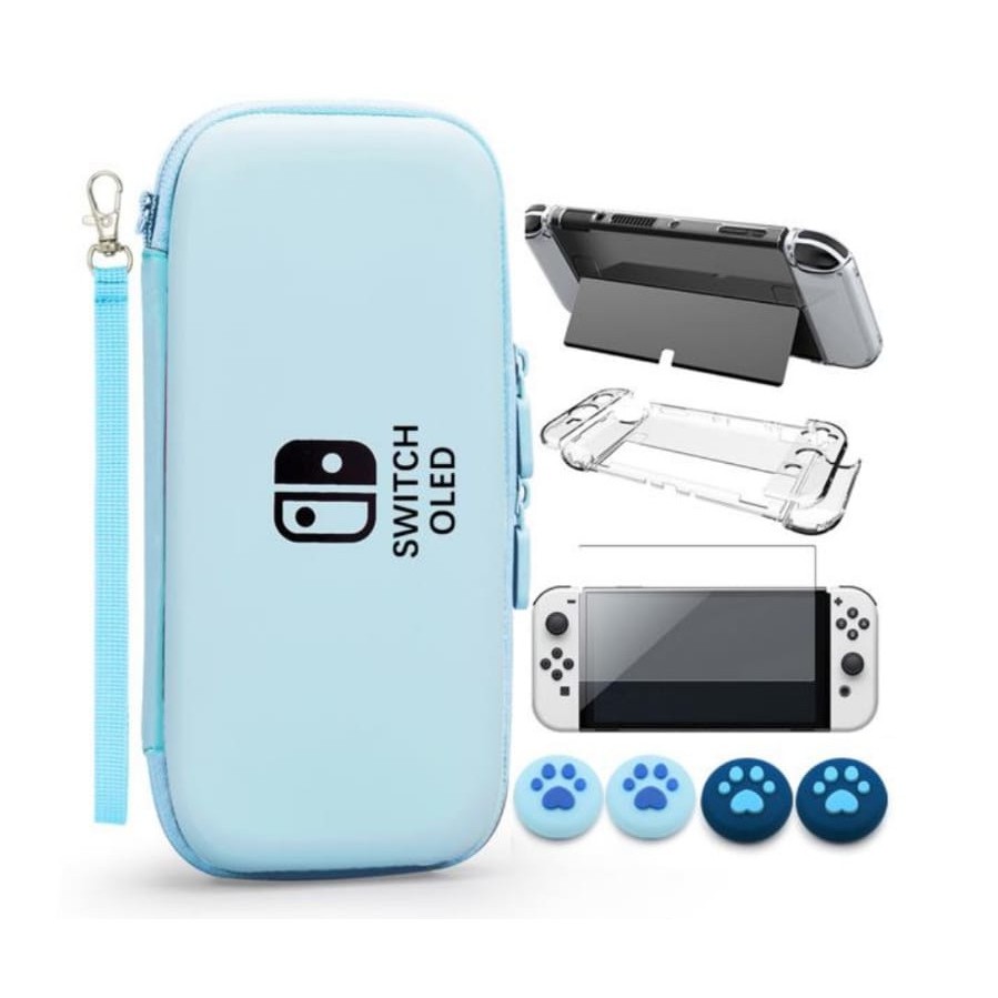 Carrying Case Kit Accessories Travel Storage Bag Screen Protector Game Case For Nintendo Switch OLED