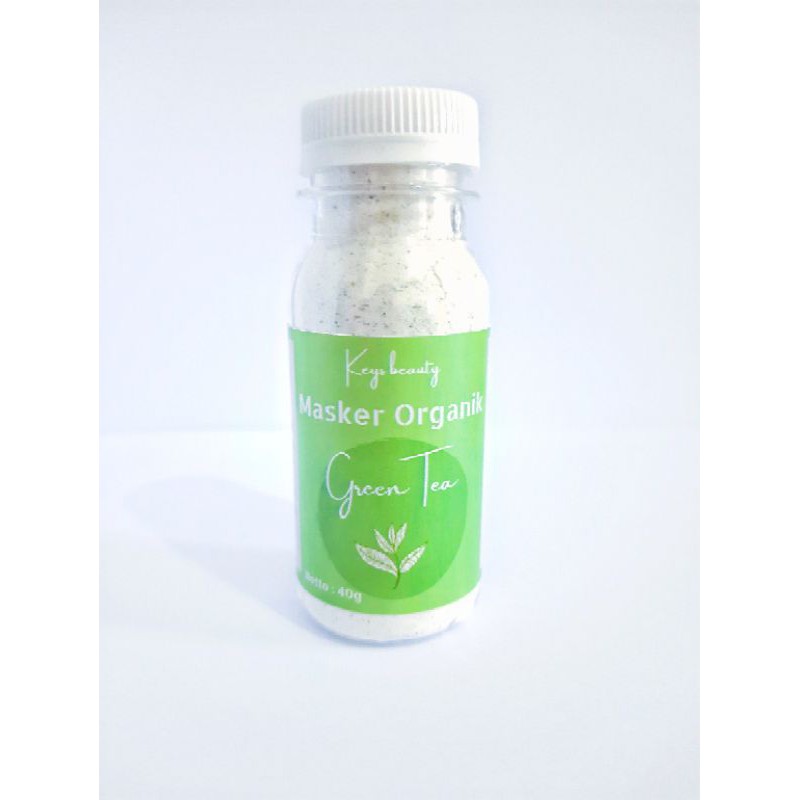 MASKER ORGANIK KEYS BEAUTY 40 GRAM-Greentea Botol