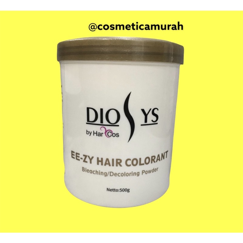 [ 500 gr pot ] diosys bleaching de color - diosys ee-zyhair colorant bleaching pot isi 500 gr