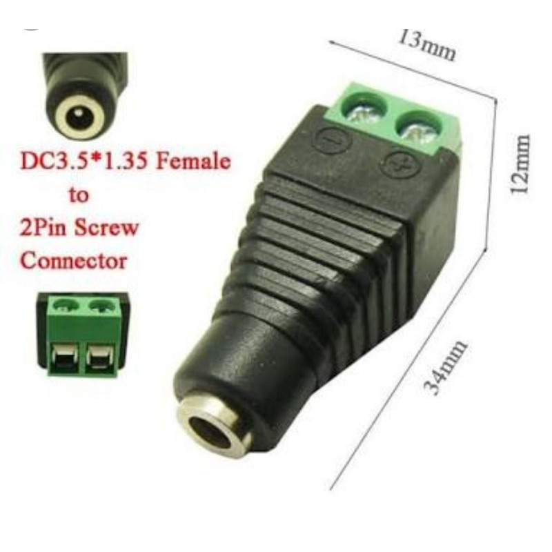 konektor cctv dc female high quality