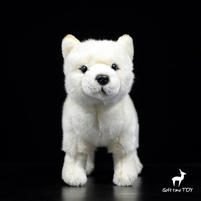 Boneka Plush Anjing Shiba Warna Putih Shopee Indonesia