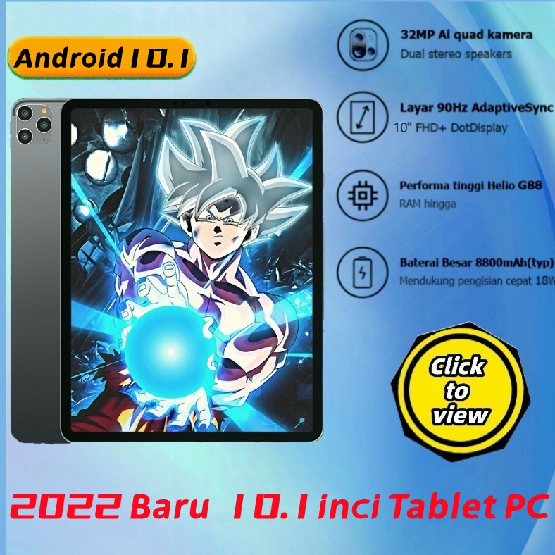 【Asli Terbaru】2023 Baru 5G 8lnic 10.1lnic Tablet Galaxy A8 12GB + 512GB Android Tablet Gaming Hot Sa