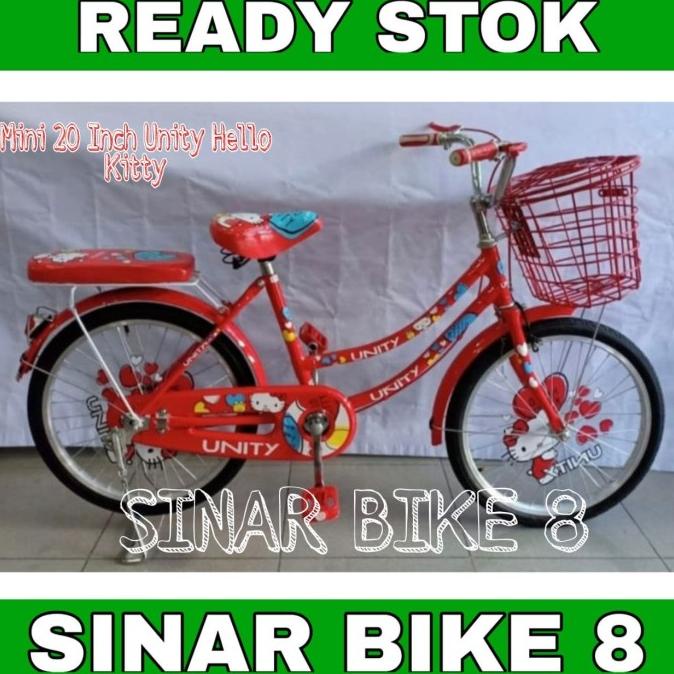 Sepeda Mini Keranjang Unity Hello Kitty Ukuran 20 Inch