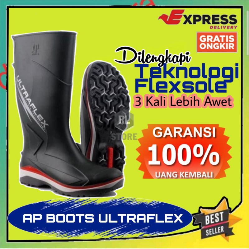 Sepatu Boots Pria AP ULTRAFLEX anti air/ sepatu boots motor
