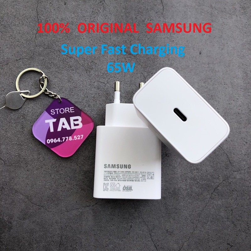 SAMSUNG Adaptor Charger 65W Super Fast Charging EP-TA865 Original