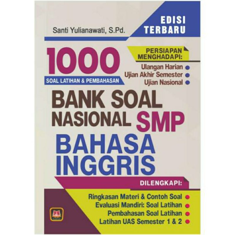 FREE BUBBLEWRAP 1000 Bank Soal Nasional SMP Matematika Bahasa Indonesia Bahasa Inggris IPA IPS PKN K13 Pustaka Setia-B Inggris