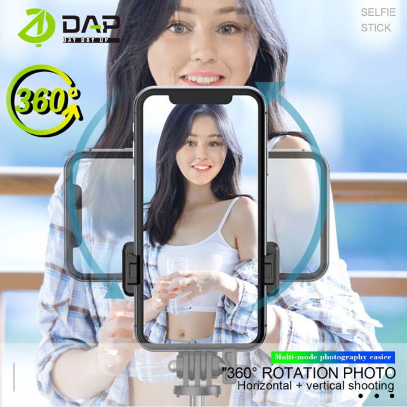 Tongsis Bluetooth DAP DH-P01 ORIGINAL Tongkat Selfie Wireless DAP DH-P01 ORIGINAL