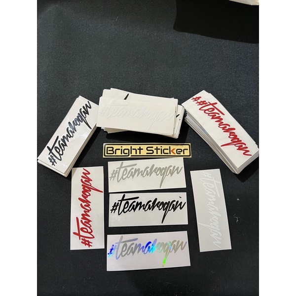 STICKER TEAMAROGAN NYAMBUNG CUTTING