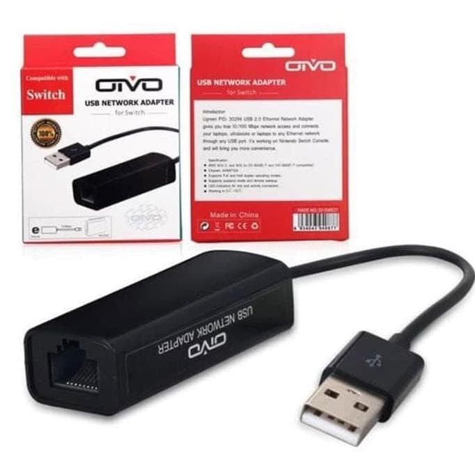 Jual Nintendo Switch OIVO USB Network Adaptor Usb To Lan Cable