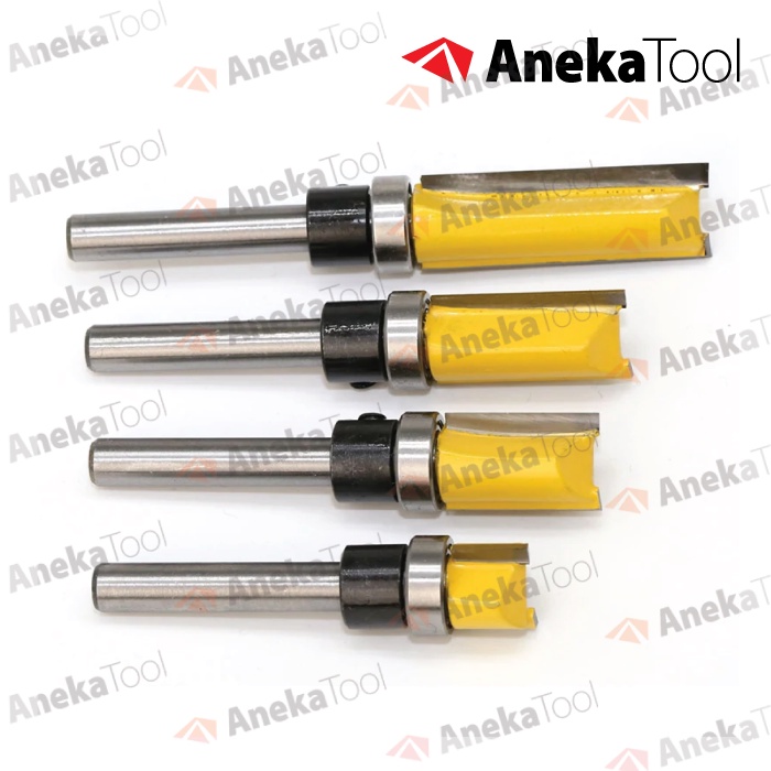 Mata Profil Router 1/4 Flush Trimmer Bits - Bearing Bawah