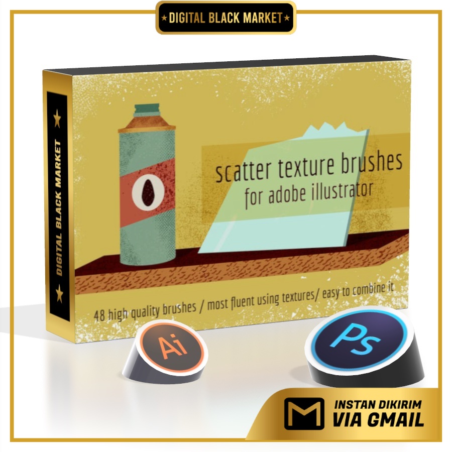 Scatter Texture Brushes For  - Illustrator