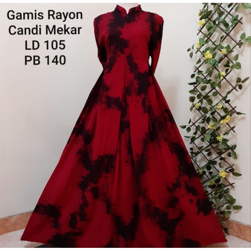 Gamis bahan TWILL RAYON